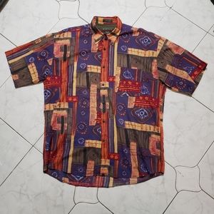 North 44° short sleeve button up shirt 100% cotton